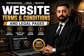 draft website terms and conditions and legal pages