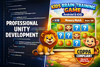 develop a high retention kids brain training game for android and IOS