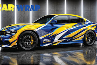 car wrap professional graphic design vector design car