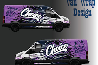 design a professional car or van wrap