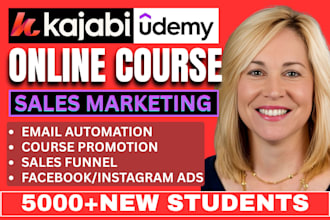 kajabi online course promotion teachable course marketing sales funnel