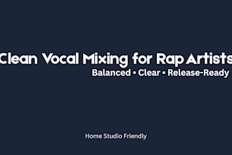 mix your rap vocals for a clean and balanced sound