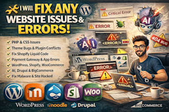 fix ai wordpress shopify coding woocommerce issues fix drupal bigcommerce error