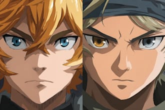 any character in anime style