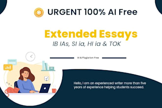 do ib, ias, sl, hl, extended essays and reports