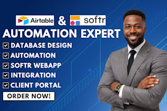 airtable database airtable automation airtable integration softr webapp expert