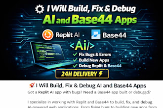 develop or debug your ai saas web app replit, lovable and base44