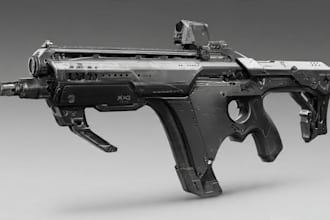 create weapon design ,assets and concept art for your games