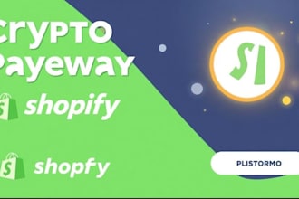 setup crypto payment gateway shopify API integration and paypal limit restore