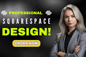 design or redesign a professional squarespace website