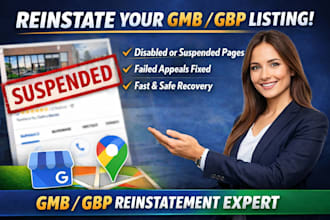 reinstate suspended gmb and fix google my business profile suspension