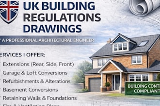 provide UK building regulation drawing