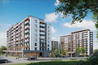 redesign commercial building complex,revit  bim model, driveway design,city plan