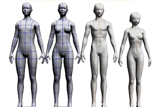 do 3d figurine model, custom 3d figurine for 3d printing, stl obj zbrush blender
