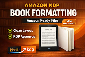format your kindle book and optimize your amazon KDP publishing