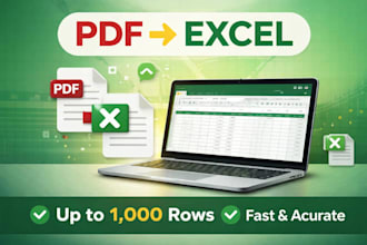 convert PDF or images to excel fast and accurately