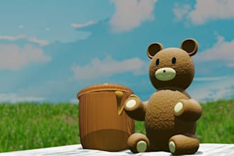 create stylized 3d characters in blender