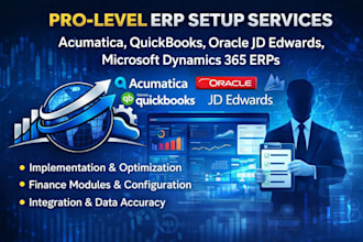 setup acumatica quickbooks desktop oracle jd edwards microsoft dynamics 365 erps
