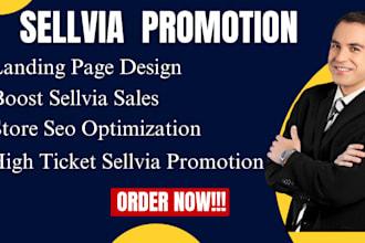 promote sellvia USA dropshipping store, high ticket shop