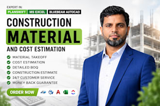 do construction material takeoff and cost estimation