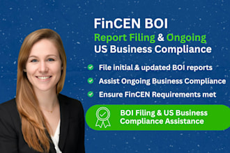 file fincen boi report and handle US llc annual compliance