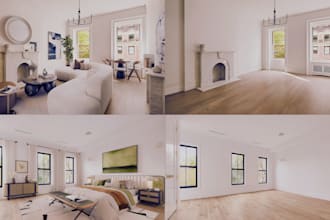 do 3d renovation, virtual staging for empty homes and real estate listings