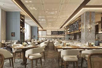 visualize 3d fine dining restaurant,cafe,kitchen design,bar counter rendering