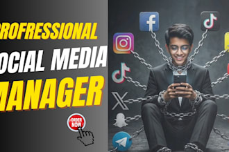 be your social media marketing manager and content creator