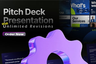 design an investor ready pitch deck for startups and fundraising