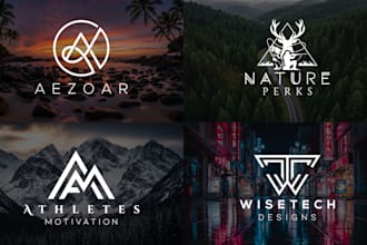 do modern minimalist luxury logo design with brand identity