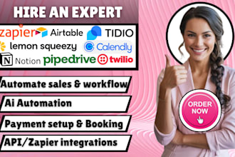 integrate pipedrive zapier lemonsqueezy calendly tidio webflow notion ai slack