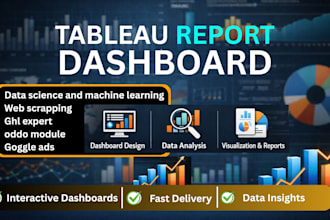 create professional and interactive tableau report dashboard