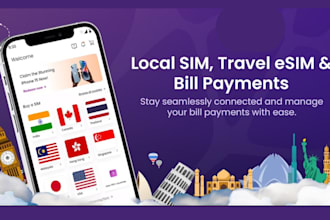 build a global travel esim app with data plans and payments