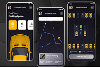 build smart parking system mobile application with admin panel