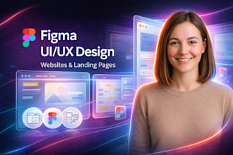 design mordern UI UX websites and landing pages in figma