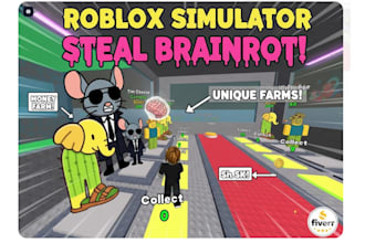 do steal a brainrot roblox game with existing or custom map