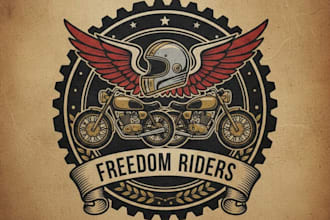do motorcycle logo design with fastest delivery