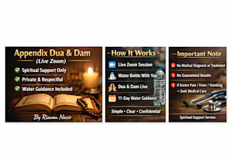 do spiritual treatment for appendix with ruqyah live via zoom