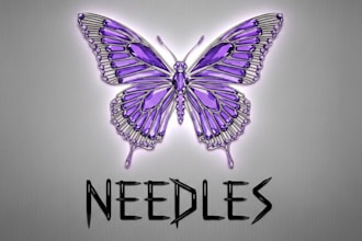 design a creative  professional needles logo