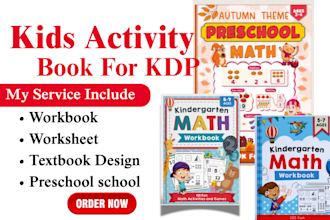 design practice workbook, kids worksheets, tracing handwriting activity books
