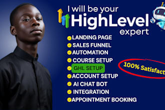 set up gohighlevel sales funnel and workflow automation