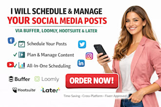 do schedule post manage social media post via buffer loomly hootsuite later