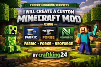 create a custom minecraft mod using fabric, forge or neoforge