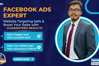 be your expert facebook ads manager