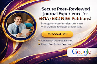 fulfill peer review and judging criteria for eb1, eb1a, eb2 or niw petitions