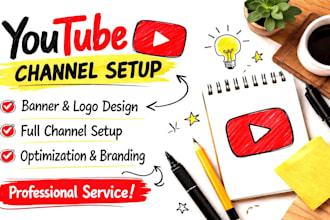 create and set up a professional youtube channel with branding