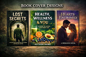 unique professional book cover and ebook cover