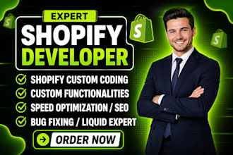 do shopify custom coding, shopify bug fixing, shopify coder, shopify developer