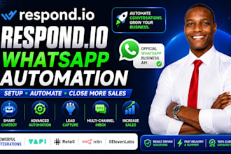 automate your whatsapp business using respond io workflows and chatbots api set