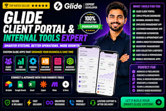 build glide client portal internal tool crm dashboard business app